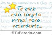 Una tarjeta especial...