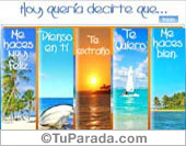 Hoy quería decirte que...