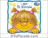Postal Te extraño