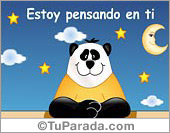 Estoy pensando en ti.
