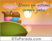 Tarjeta atardecer