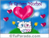 Te quiero mucho con osos blancos