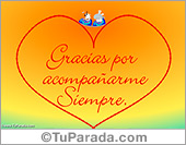 Tarjeta de gracias por...