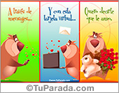 Tarjeta con oso para decir te amo