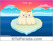 I love you con ositos polares
