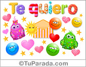Tarjeta de te quiero con sorpresas