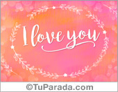 I love you en colores pastel