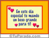 Un beso grande con gatitos