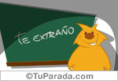 Te extraño con pizarrón