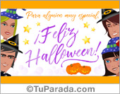 Tarjetas postales: Tarjeta de Halloween para amigos