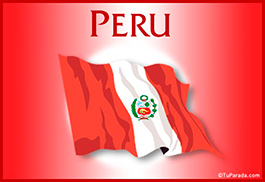 Tarjeta de Fiestas de Perú