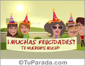 Muchas felicidades de parte de todos.