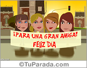 Tarjeta para una gran amiga