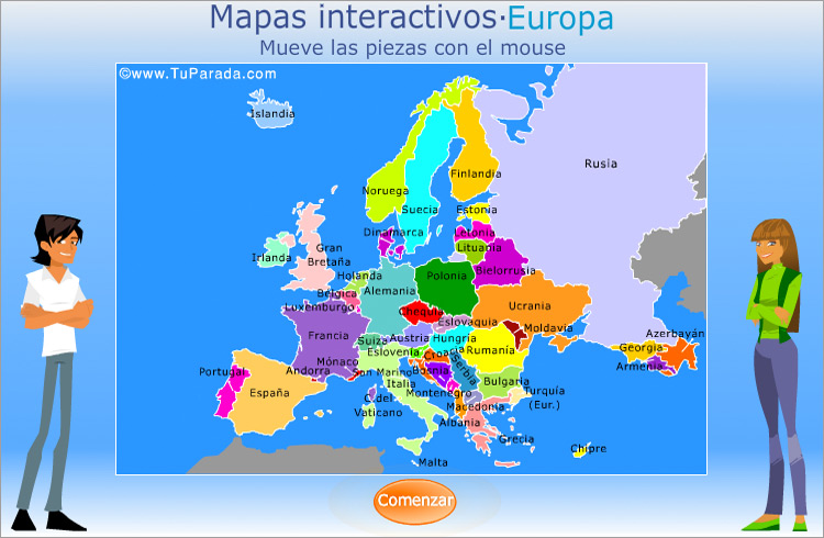 Mapa de Europa para armar