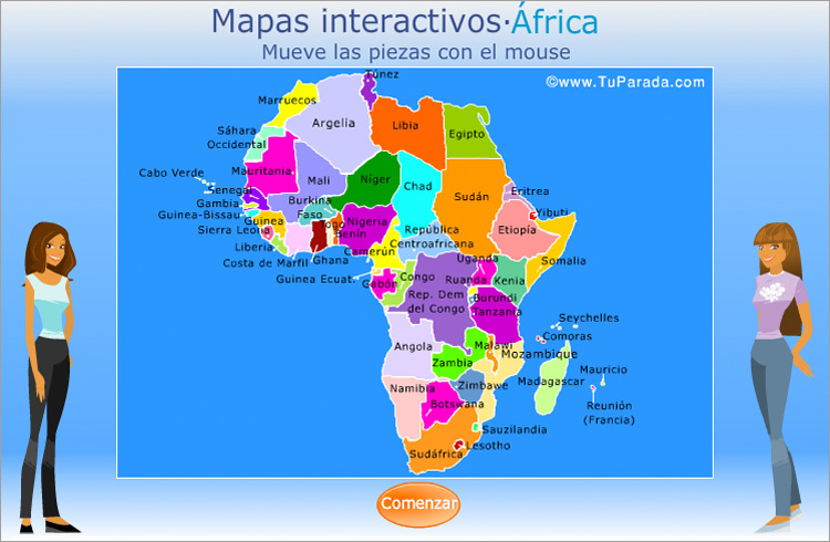 Mapa de África para armar
