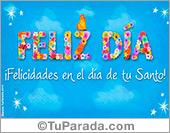 Feliz día de tu Santo
