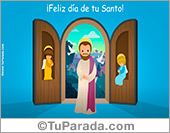 Tarjeta para el día del Santo