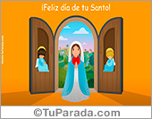 Postal para el día del Santo