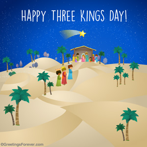 Happy Three Kings Day ecard