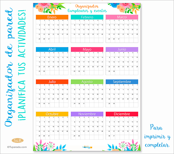 Organizador Planner de actividades