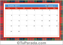 Calendario junio 2015
