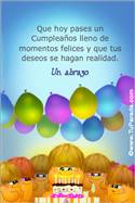 Origen y significado de Tarjeta para imprimir: Cumpleaños con torta.