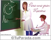 Tarjeta para maestras
