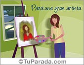 Tarjeta para una artista
