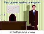 Tarjeta para un hombre de negocios