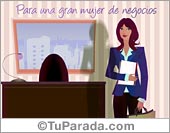 Para una mujer de negocios