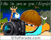 Tarjeta para un gran fotógrafo
