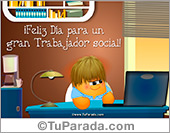 Tarjeta para un gran trabajador social
