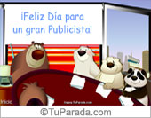 Tarjeta feliz día para un publicista