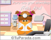 Tarjeta de odontóloga