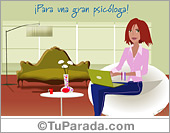 Tarjeta para una gran psicóloga