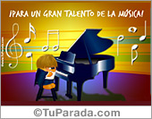 Para un gran talento de la música