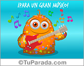 Tarjeta para un gran músico