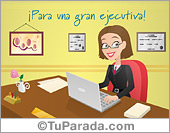 Tarjeta para una gran ejecutiva