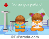 Tarjeta para una gran pediatra