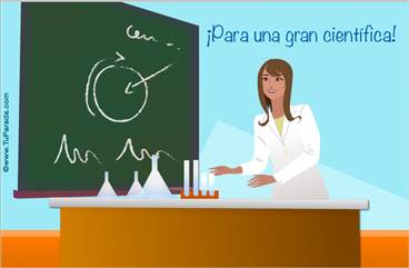 Origen y significado de Tarjeta para una científica