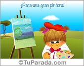 Tarjeta para una pintora