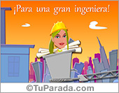 Tarjeta para una gran ingeniera