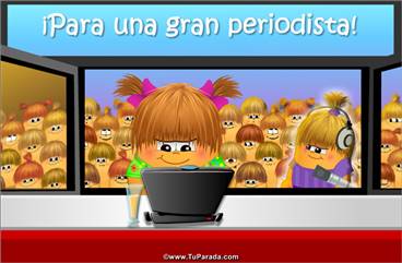 Origen y significado de Tarjeta para una gran periodista