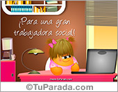 Tarjeta para una gran trabajadora social