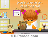 Tarjeta para una gran veterinaria