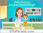 Tarjeta para una fonoaudióloga