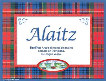 Alaitz - Significado y origen