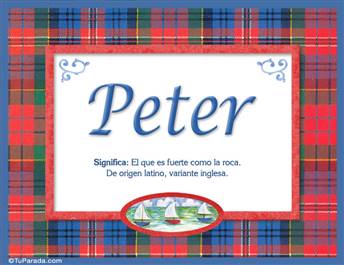 Peter - Significado y origen