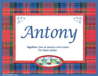 Antony - Significado y origen