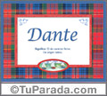 Dante - Significado y origen